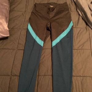 Old Navy grey and blue athletic leggings